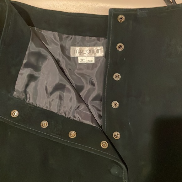 Sexy Suede Mid-calf Skirt - Picture 3 of 5